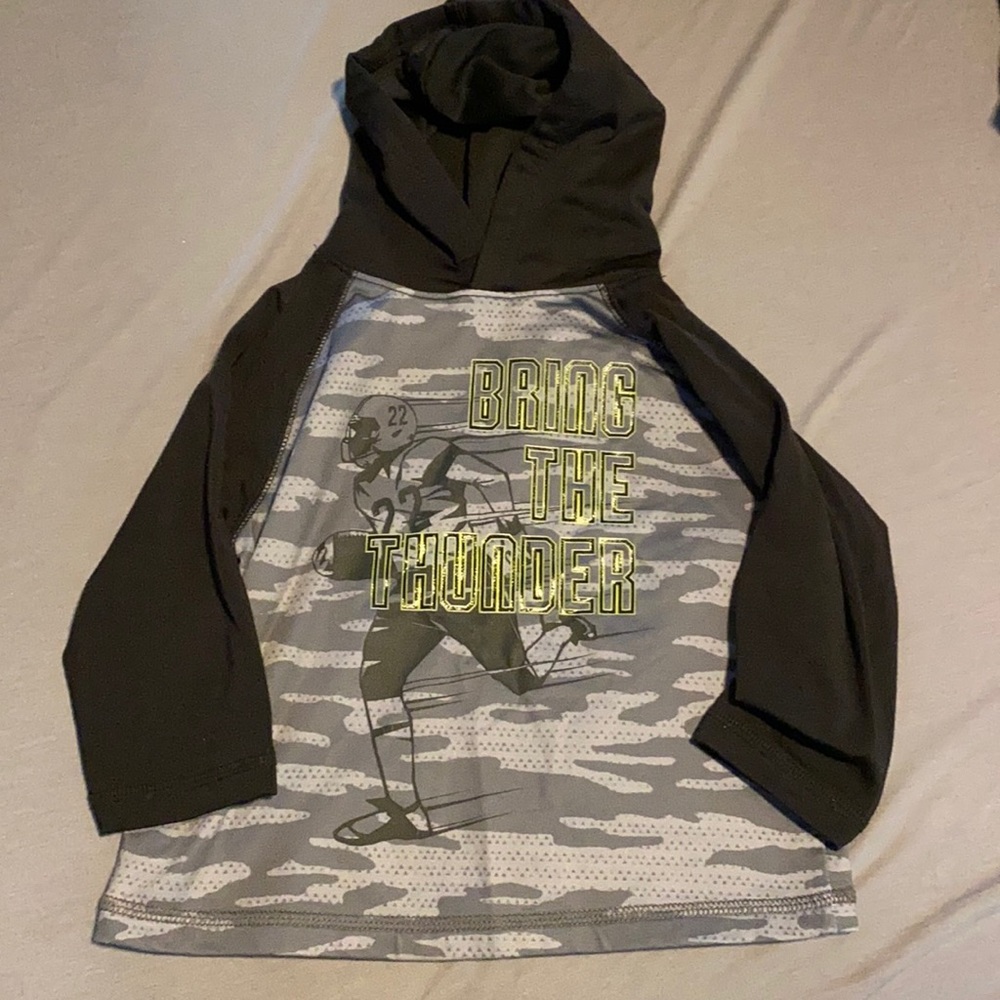 TCP Sport football graphic camouflage hoodie